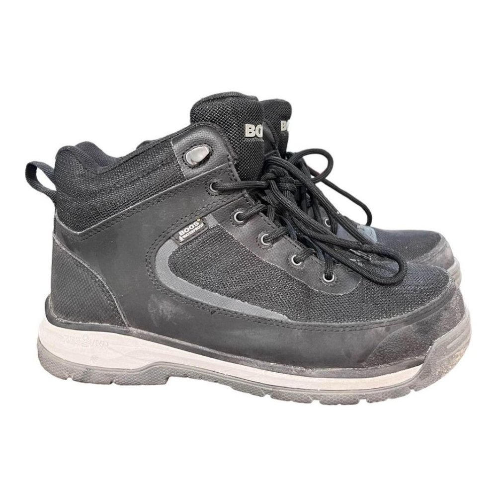 Bogs Womens Shale Mid Composite Toe Black size 8 greay condition only $50